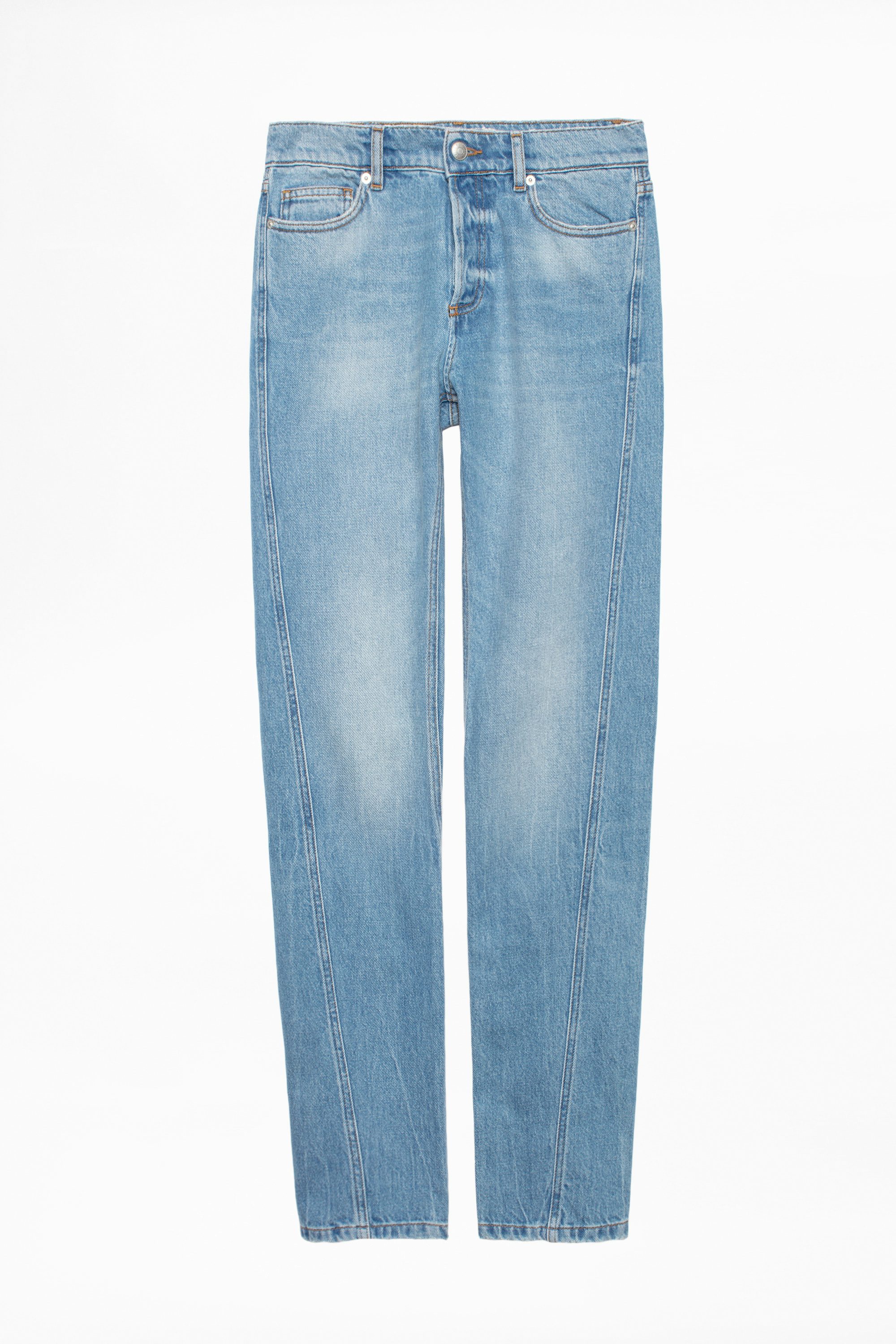 Erini Jeans - Women's worn effect jeans